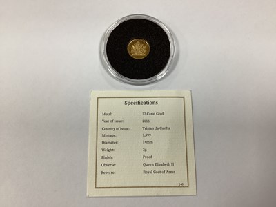 Lot 665 - 2016 QEII Gold Proof Quarter Sovereign,...