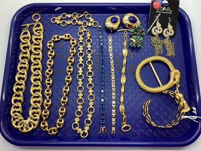 Lot 232 - A Collection of Modern Gilt Coloured Jewellery,...