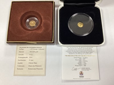 Lot 667 - 2022 East India Company Una & The Lion Gold...