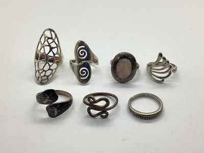 Lot 148 - A Small Collection of "925" and Other Rings,...