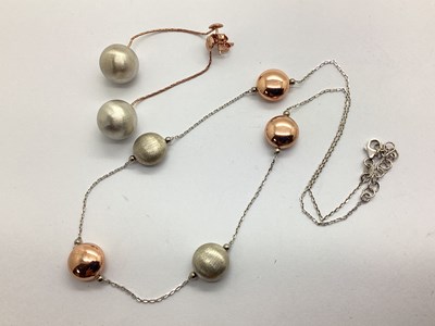 Lot 146 - A Modern Two-Tone Beaded Necklace, of...