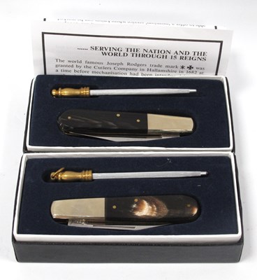 Lot 1313 - Rodgers of Sheffield Single Blade Horn Scaled...