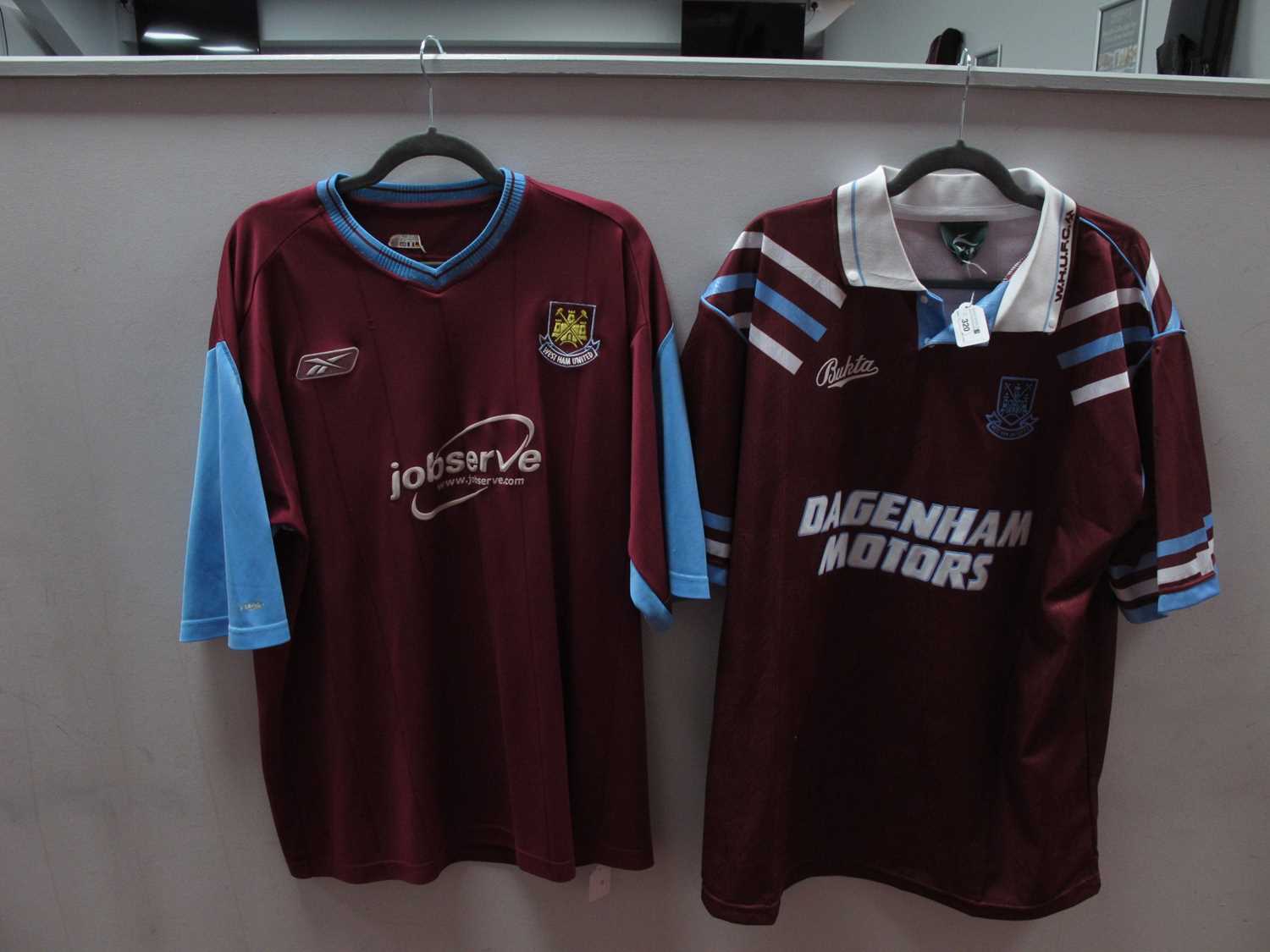 Lot 320 - West Ham United Home Shirts - Bukta size XL...