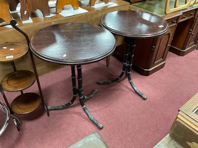Lot 1561 - A Pair of Circular Topped Pub Tables, 59cm...