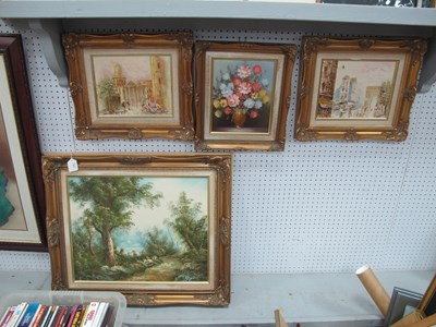 Lot 1482 - Caffieri, Woodland Landscape, oil on canvas,...