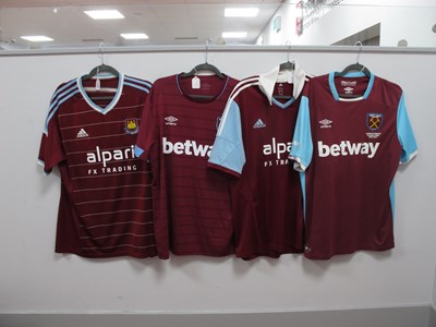 Lot 309 - West Ham United Home Shirts - Umbro with...