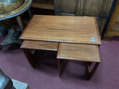 Lot 1579 - Nest of Three Sunelm Teak Coffee Tables, two...