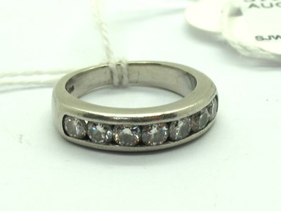 Lot 200 - A Modern Seven Stone Diamond Half Eternity...