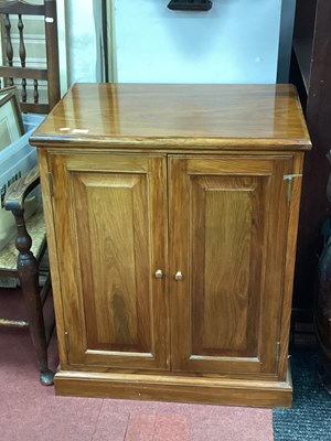 Lot 1510 - Hardwood Music/Specimen Cabinet, with brass...