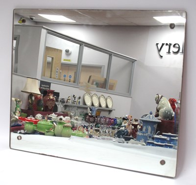 Lot 1345 - British Railways. Frameless mirror with etched...