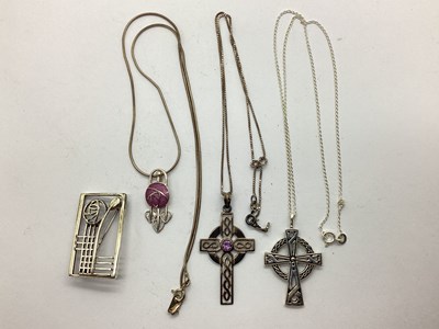Lot 143 - A Small Collection of "925" Celtic Style...