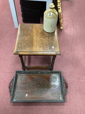 Lot 1552 - Knowles of Chesterfield Flagon. Brass inlaid...