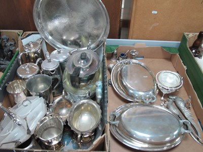 Lot 1063 - Pair of Plated Entree Dishes, Dixon's hors...