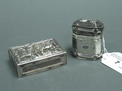 Lot 7 - A Dutch Snuff Box, of rectangular form with...
