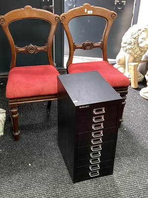 Lot 1534 - Bisley Ten Drawer Metal office File, 59cm high...