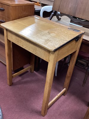 Lot 1541 - Individual School Desk, with slope top and...