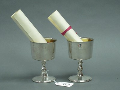 Lot 47 - A Pair of Hallmarked Silver Limited Edition...