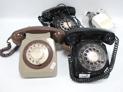 Lot 1435 - ITT, Stromberg Carlson Black Anvil Telephones,...