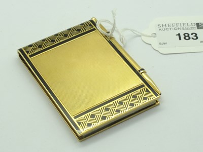 Lot 183 - Cartier; An Art Deco Style Aide Memoire,...