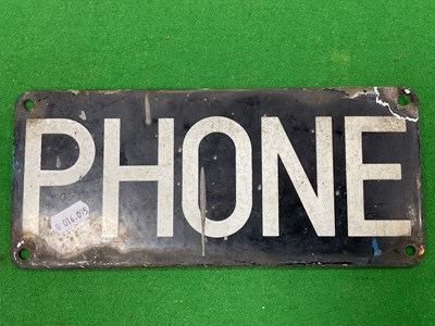 Lot 312 - Railwayana: an original enamel sign...