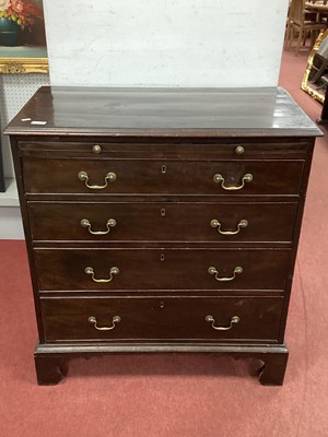 Lot 1502 - XIX Century Mahogany Straight Fronted Chest of...