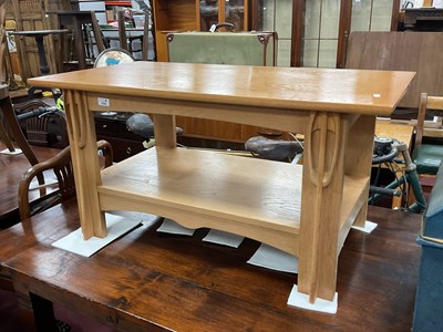 Lot 1556 - Reprodux Coffee Table with rectangular top and...