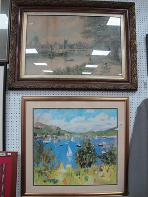 Lot 1488 - Cunningham, Lakeland Yachting Scene, colour...