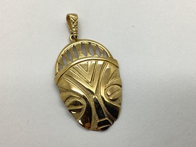 Lot 88 - A Modern African Mask Style Pendant, of...