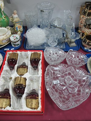 Lot 1156 - Czech Glass Atomiser, scent bottle, dishes,...