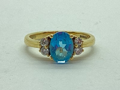 Lot 51 - A Modern 18ct Gold Diamond and Stone Set Ring,...