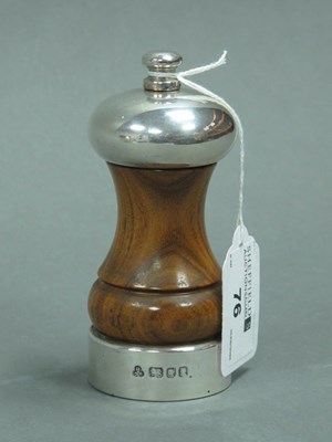 Lot 76 - A Hallmarked Silver Mounted Turned Wood 'Peter...