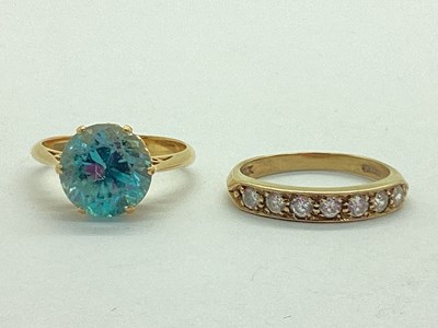 Lot 67 - A Vintage Single Stone Dress Ring, the...
