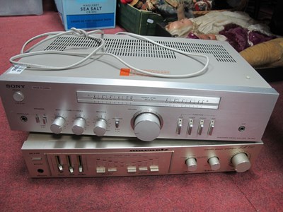 Lot 1086 - Marantz PM350 and Sony TA-343 Console Stereo...