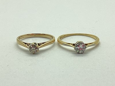 Lot 66 - A 9ct Gold Single Stone Diamond Ring, the...
