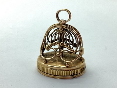 Lot 244 - A XIX Century Musical Fob Seal, the (2.9cm...