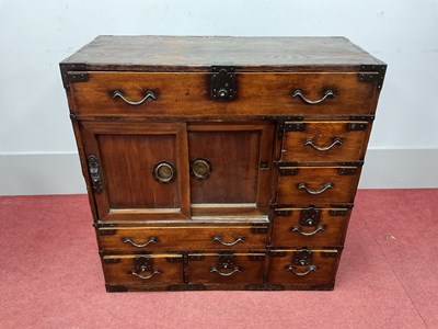 Lot 1585 - Oriental - Japanese Tansu Storage Cabinet,...