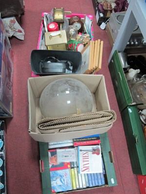 Lot 1048 - Glass Dome, clocks, prints, classic music...