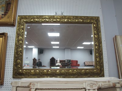 Lot 1493 - Gilt Rectangular Wall Mirror, border with...