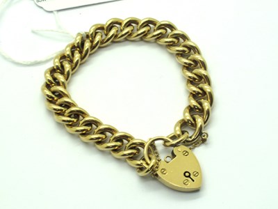 Lot 138 - A 9ct Gold Solid Curb Link Bracelet, to 9ct...