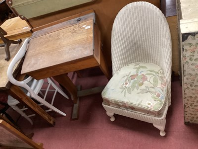 Lot 1527 - Child's School Desk, with sloping top,...