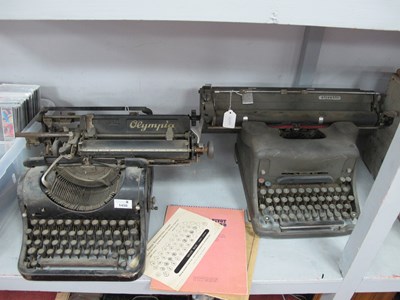 Lot 1450 - Olympia and Olivetti Typewriters (2).