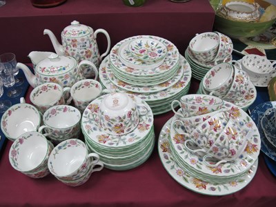 Lot 1162 - A Minton 'Haddon Hall' Pattern Dinner Service,...