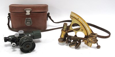 Lot 1338 - Hilger Watts Surveyors level cased together...