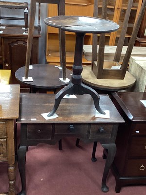 Lot 1536 - XVIII Century Style Oak Lowboy, with three...