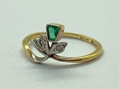 Lot 53 - A Vintage Three Stone Foliate Style Ring,...