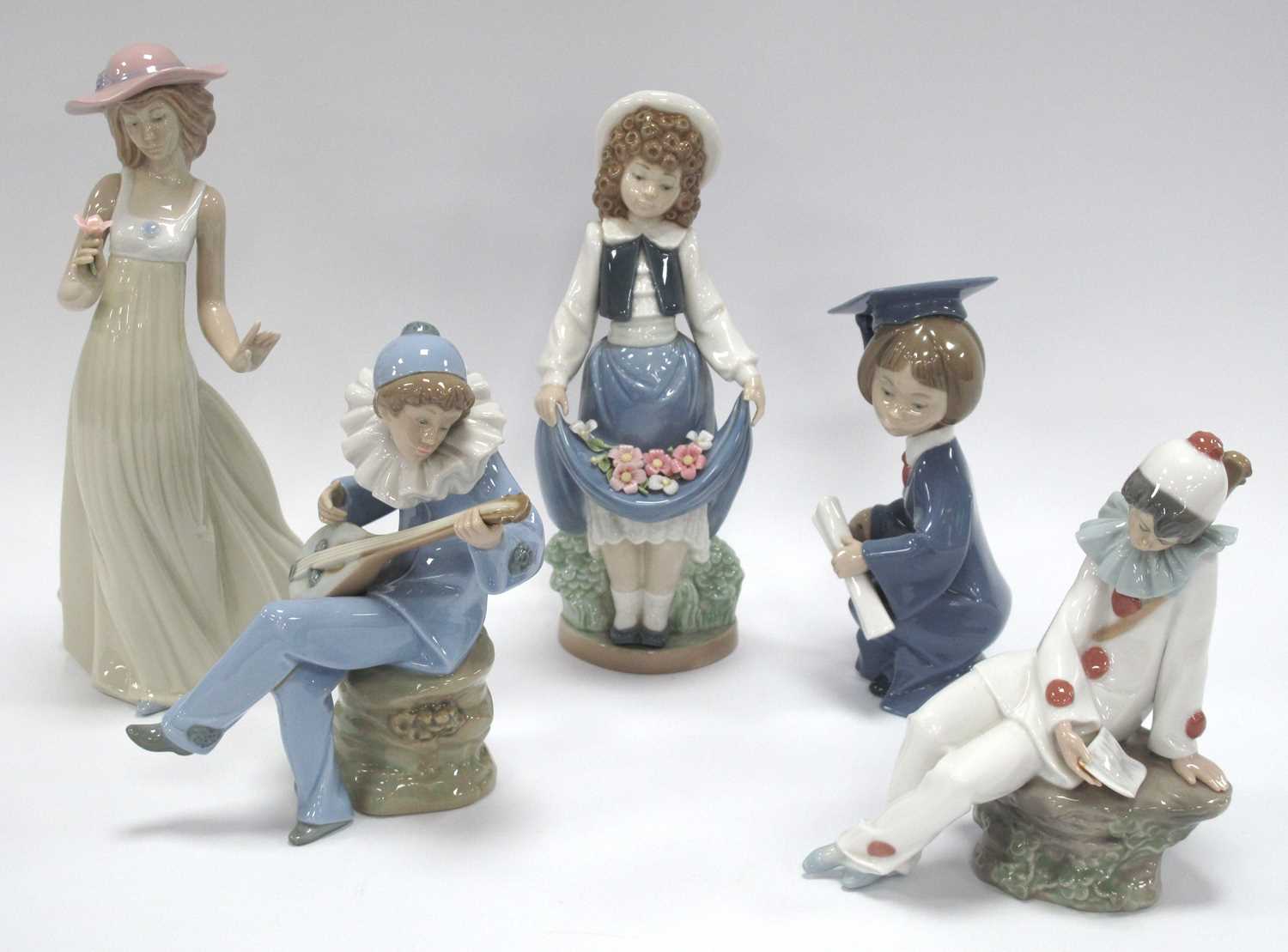 Lot 1205 - Lladro Figure 'Graduate Girl' No 6270, four...