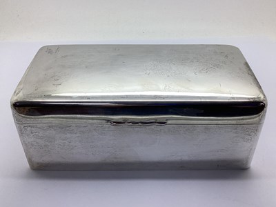Lot 268 - A Victorian Hallmarked Silver Cigarette Box,...