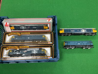 Lot 461 - Five 00 gauge BR "Blue" diesels: a boxed...
