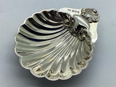 Lot 17 - A Hallmarked Silver Shell Dish, LGS, London...