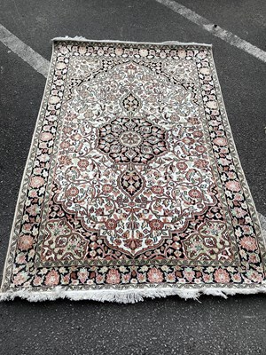Lot 1545 - Middle Eastern Tassled Rug, with allover...